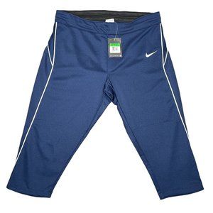 COPY - Nike Softball Pants Womens Stealth FP Calf Length Workout Navy Blue L